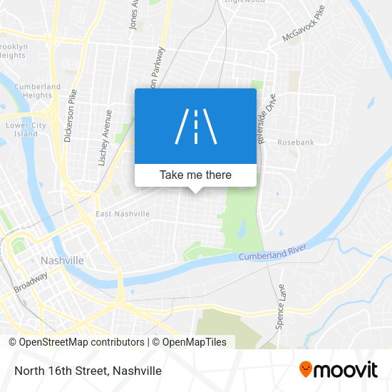Mapa de North 16th Street