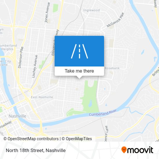 Mapa de North 18th Street