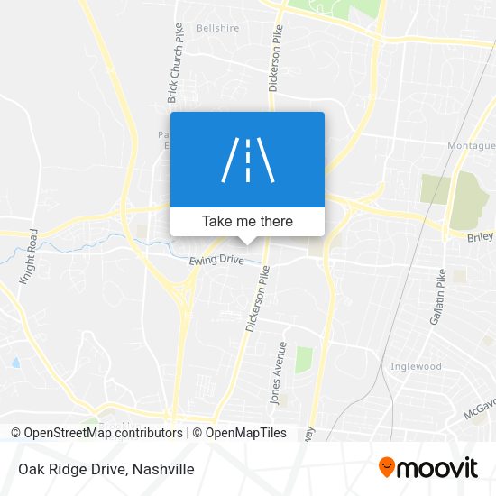 Mapa de Oak Ridge Drive