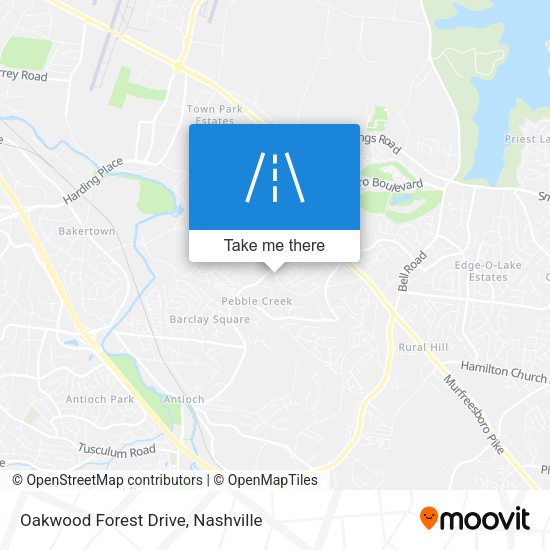 Oakwood Forest Drive map