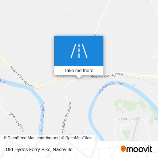 Old Hydes Ferry Pike map