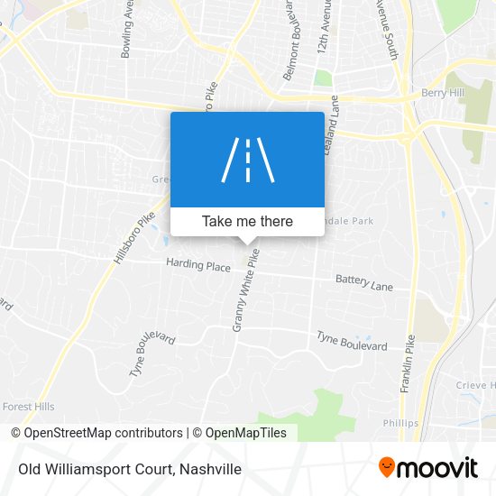 Mapa de Old Williamsport Court
