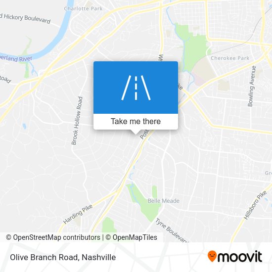 Olive Branch Road map
