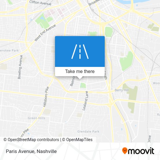 Mapa de Paris Avenue