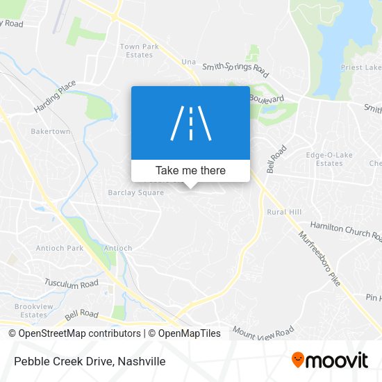 Pebble Creek Drive map