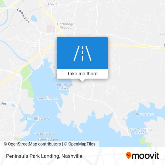 Peninsula Park Landing map