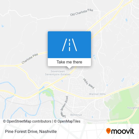 Pine Forest Drive map