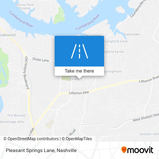 Pleasant Springs Lane map