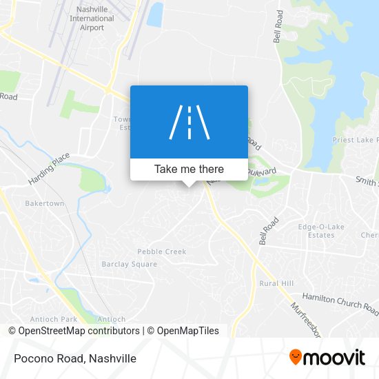 Mapa de Pocono Road