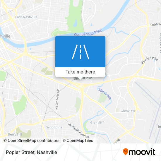 Mapa de Poplar Street