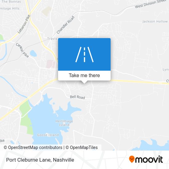 Port Cleburne Lane map