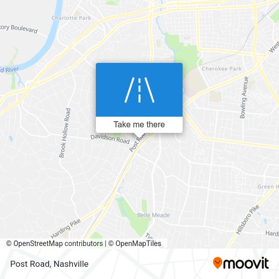 Mapa de Post Road