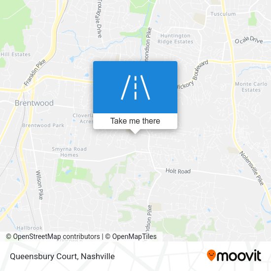 Mapa de Queensbury Court