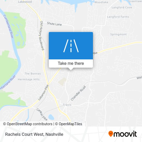 Mapa de Rachels Court West