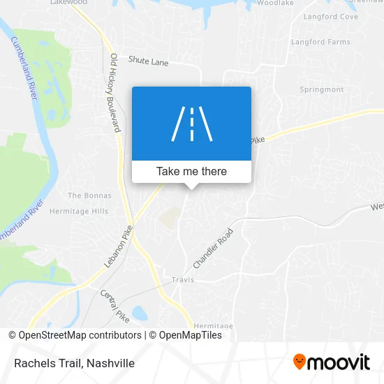 Rachels Trail map