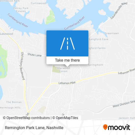 Remington Park Lane map
