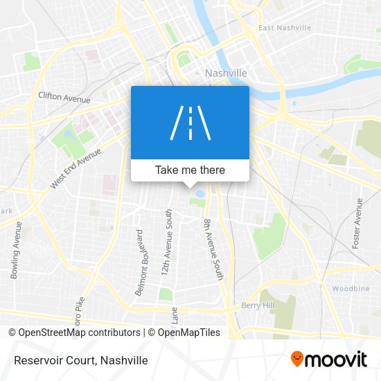 Mapa de Reservoir Court