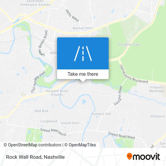 Mapa de Rock Wall Road
