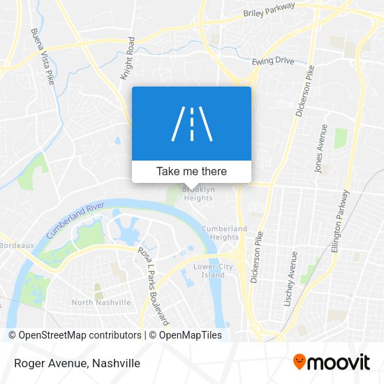 Mapa de Roger Avenue