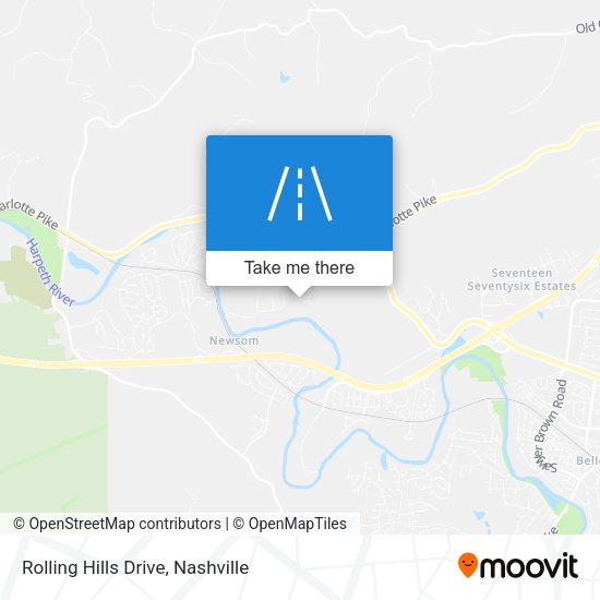 Rolling Hills Drive map