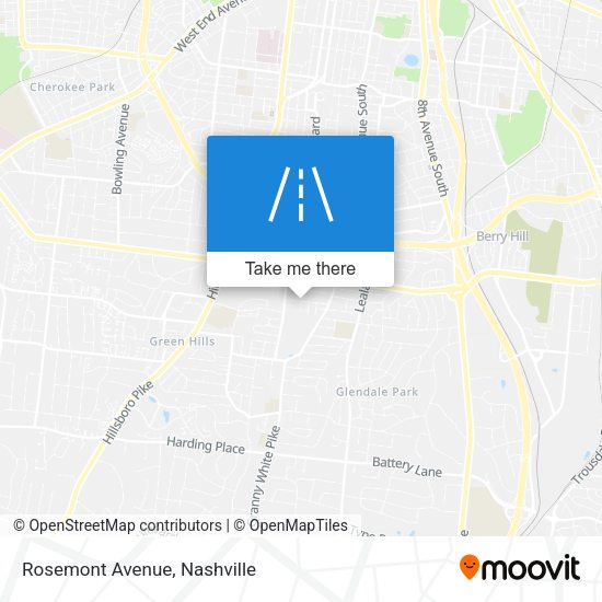 Mapa de Rosemont Avenue
