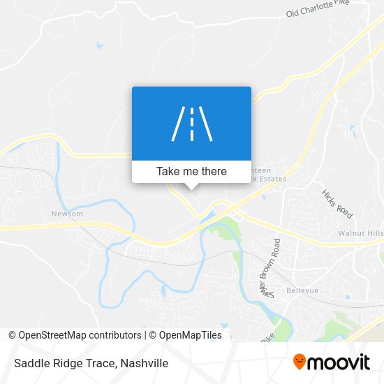 Saddle Ridge Trace map