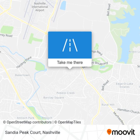 Mapa de Sandia Peak Court