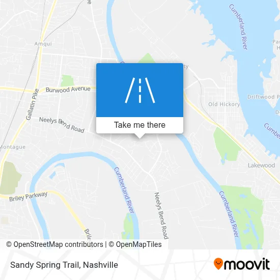 Sandy Spring Trail map