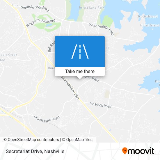 Secretariat Drive map