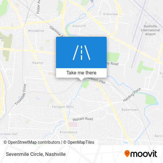 Mapa de Sevenmile Circle