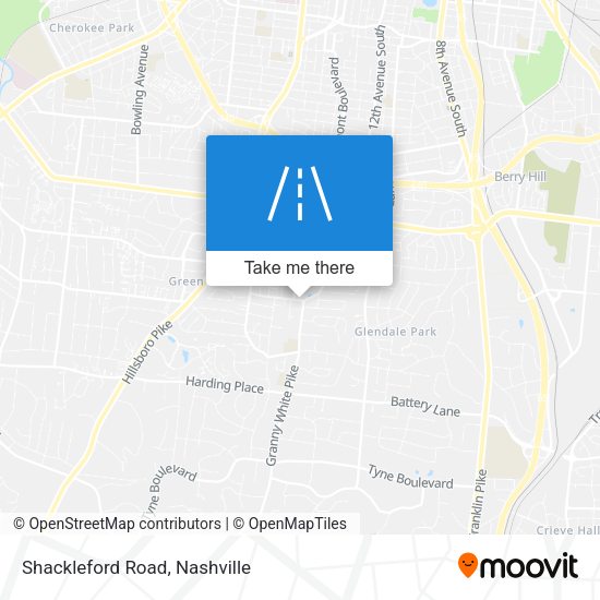 Mapa de Shackleford Road