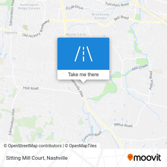 Sitting Mill Court map