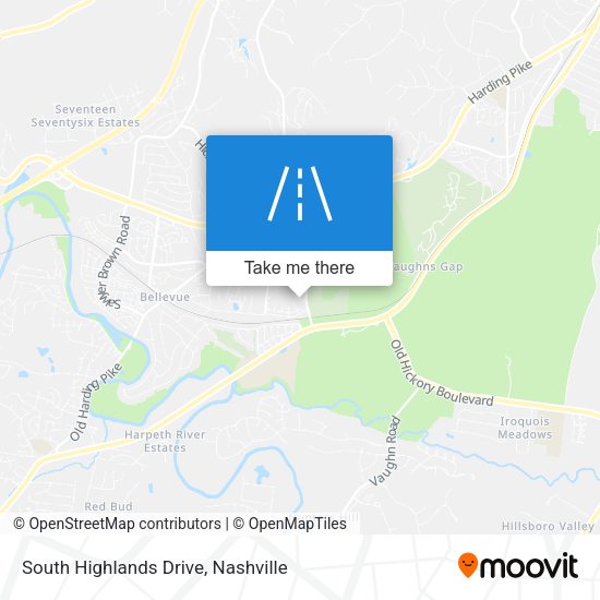 Mapa de South Highlands Drive