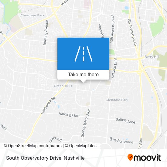 Mapa de South Observatory Drive