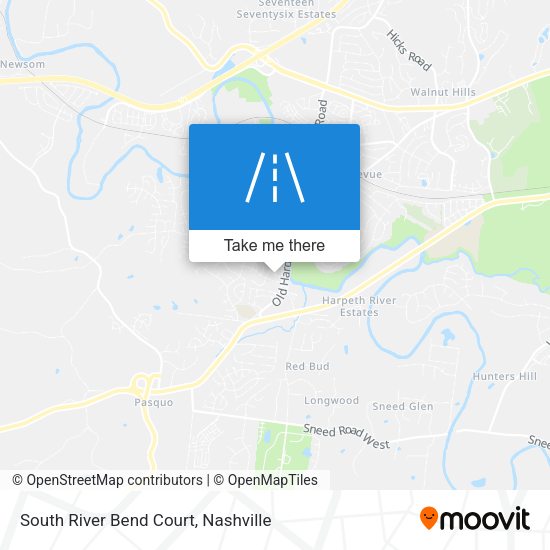 South River Bend Court map
