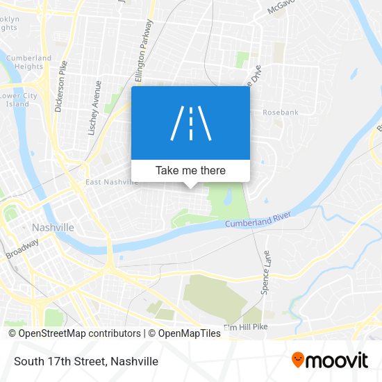 Mapa de South 17th Street