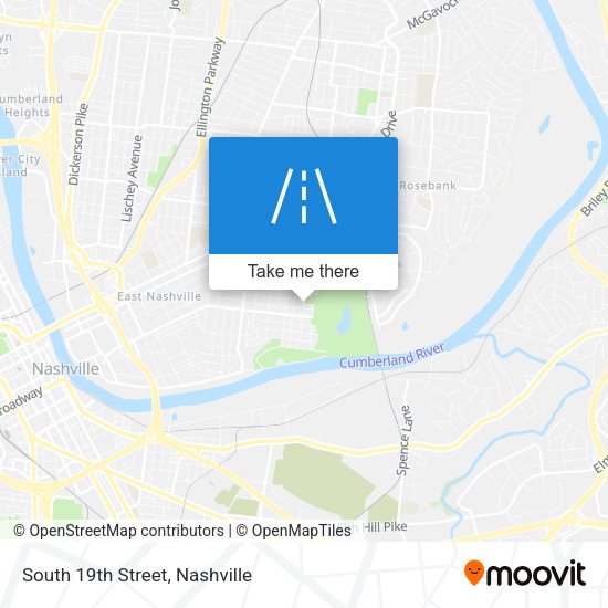 Mapa de South 19th Street