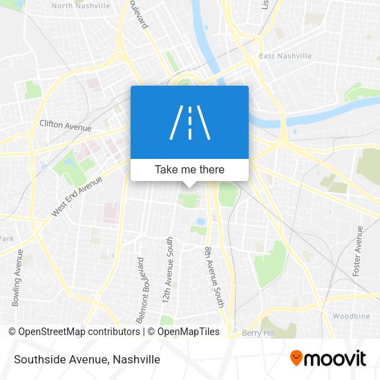 Mapa de Southside Avenue