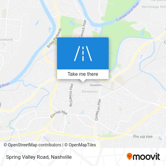 Spring Valley Road map