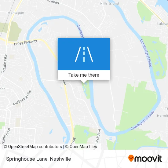 Springhouse Lane map