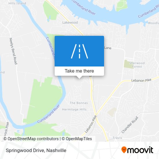 Mapa de Springwood Drive