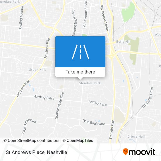St Andrews Place map