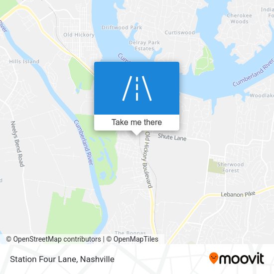 Station Four Lane map