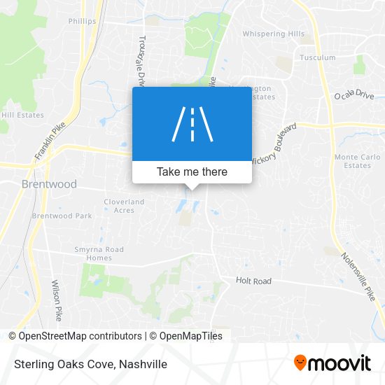 Mapa de Sterling Oaks Cove
