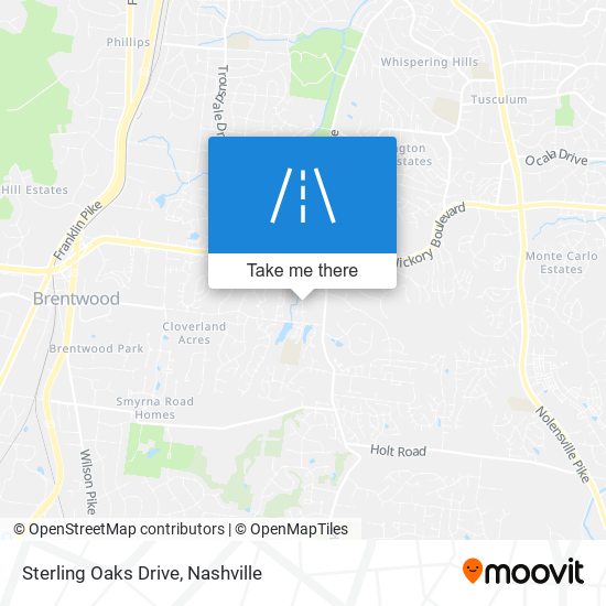 Mapa de Sterling Oaks Drive