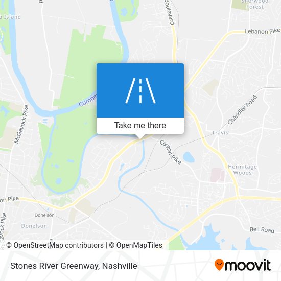 Stones River Greenway map