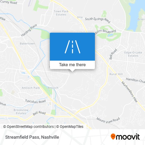 Streamfield Pass map