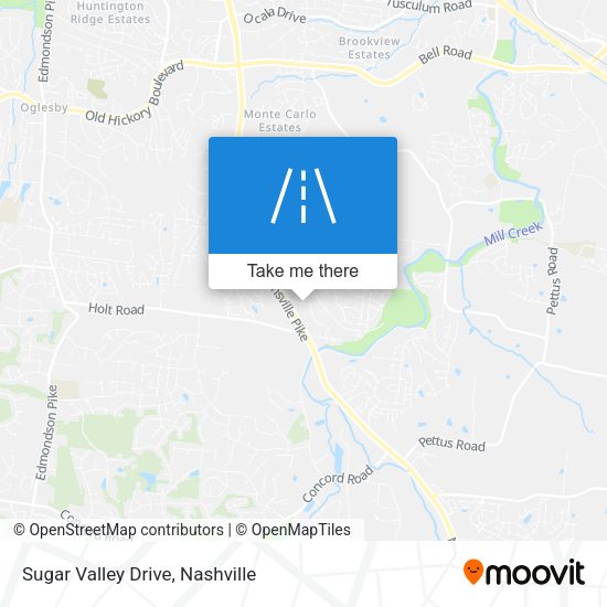 Sugar Valley Drive map