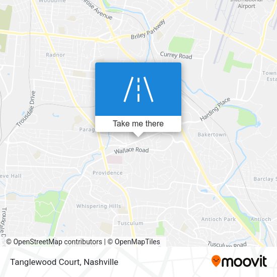 Mapa de Tanglewood Court