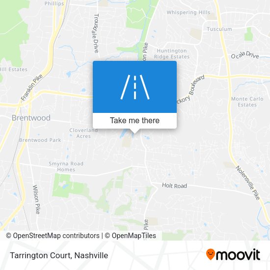 Mapa de Tarrington Court